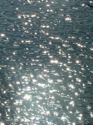 light on water